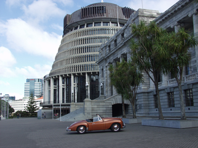 Jupiter JJ-1951, with Beehive and Parliament Building